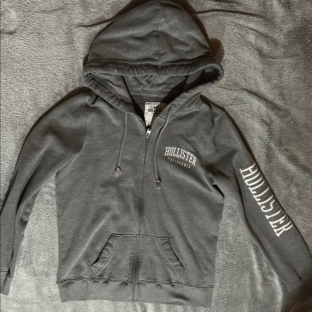 Hollister Gray Hoodie with Logo